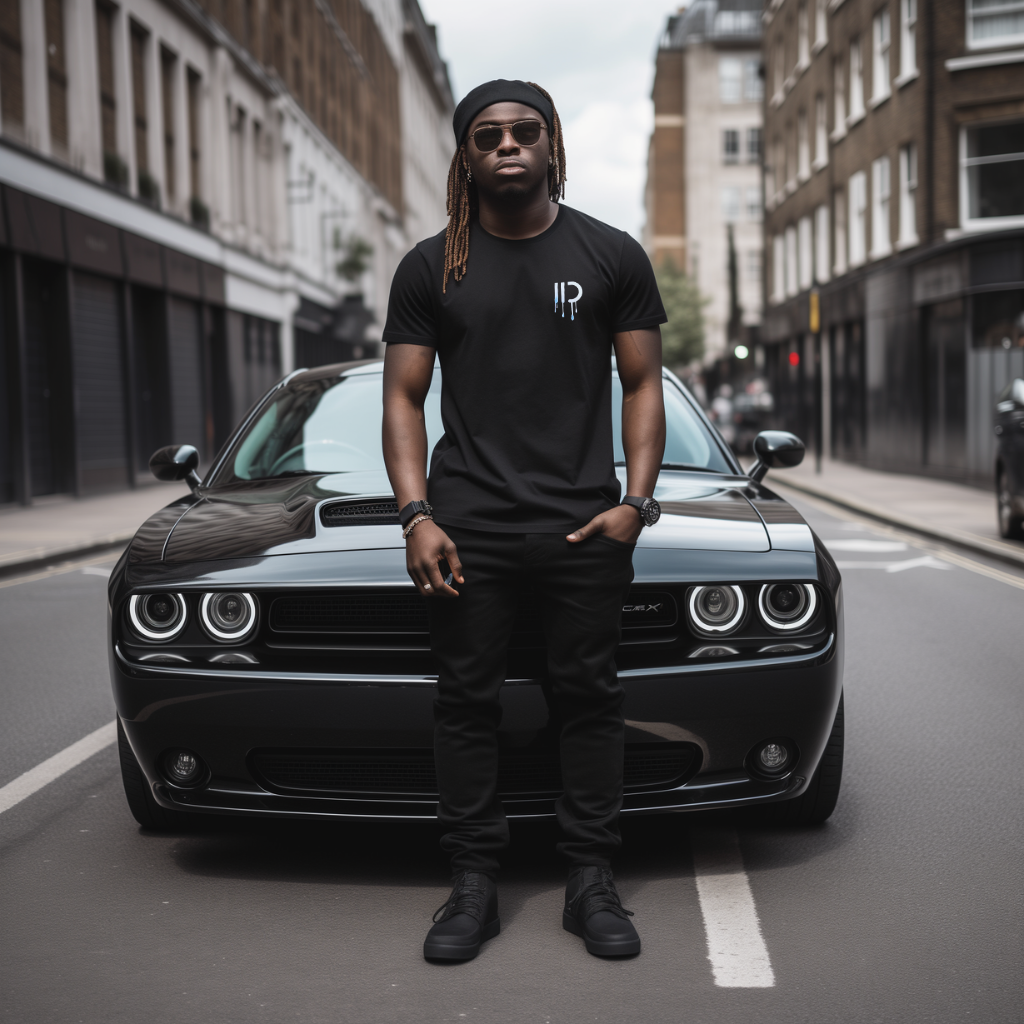 Cascade Drip Tee - Black