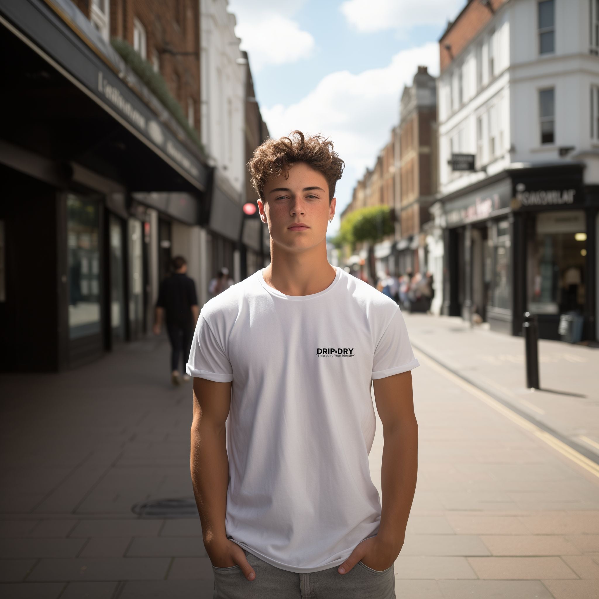 Nautilus Drip Tee - White