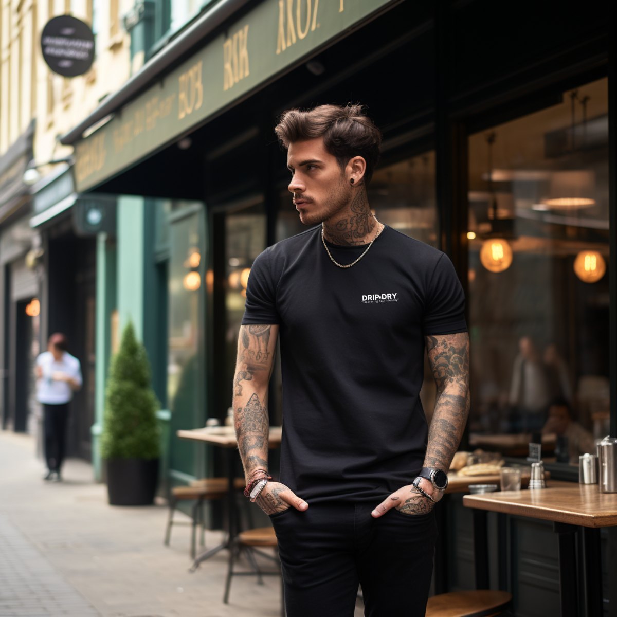 Iconic Backdrop Tee - Black