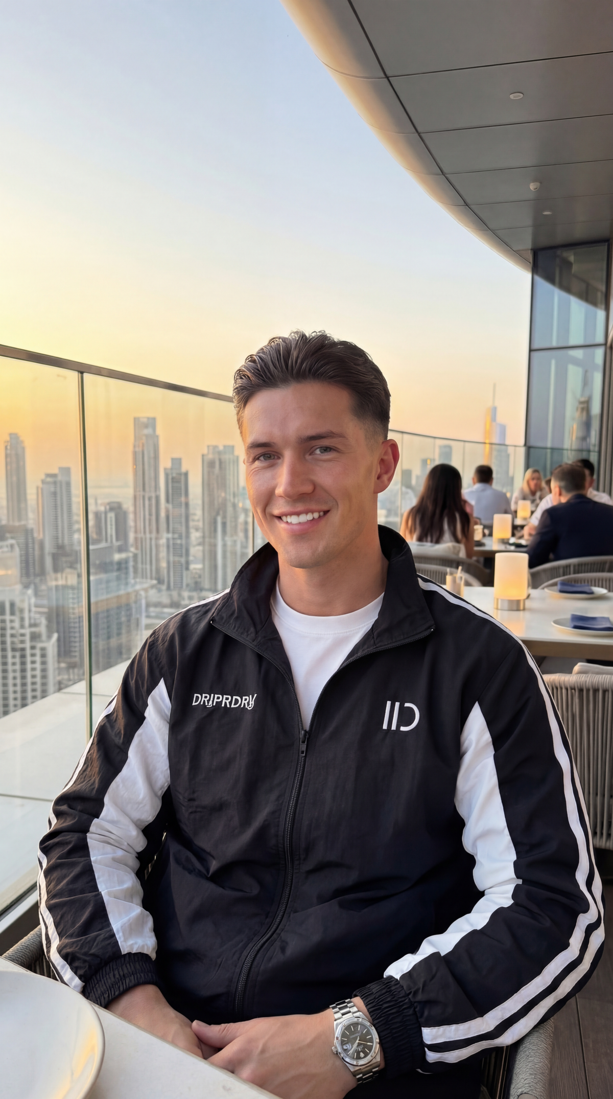 Retro Black/white Shell Tracksuit – Limited Edition 80s Revival
